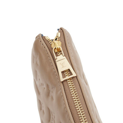 Louis Vuitton Cross Body Coussin PM in Brown, Empreinte Leather — Detail View