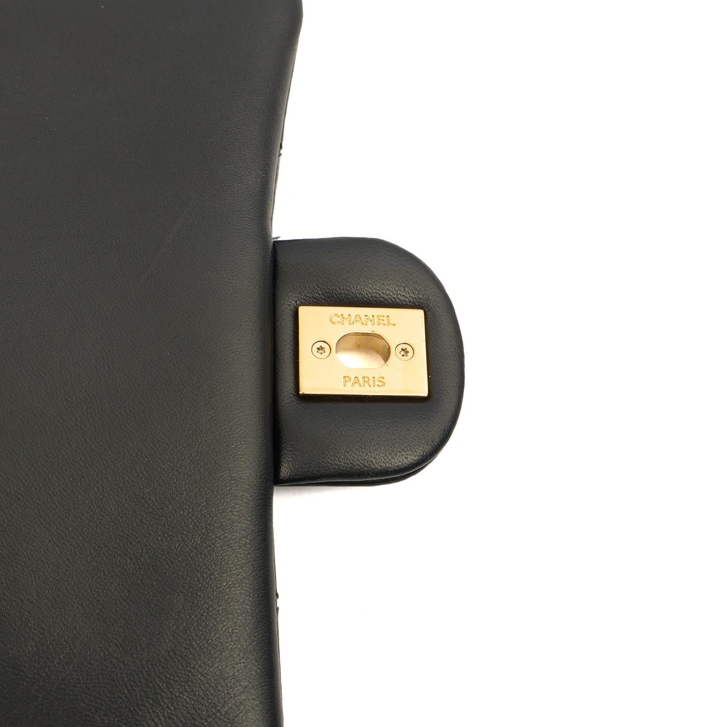 Chanel Top Handle Flap Bag with Top Handle - Small in Black, Lambskin Leather — Alternate View 7