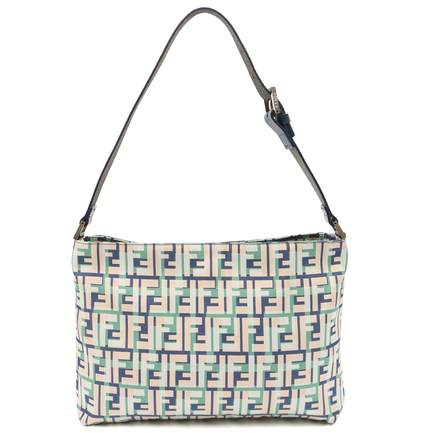 Fendi Shoulder Bag Zucca Tote in Green, Leather — Alternate View 9