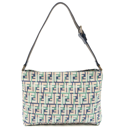 Fendi Shoulder Bag Zucca Tote in Green, Leather — Alternate View 9