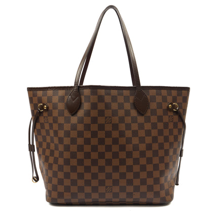 Louis Vuitton Tote Neverfull MM in Damier, Canvas — Front View
