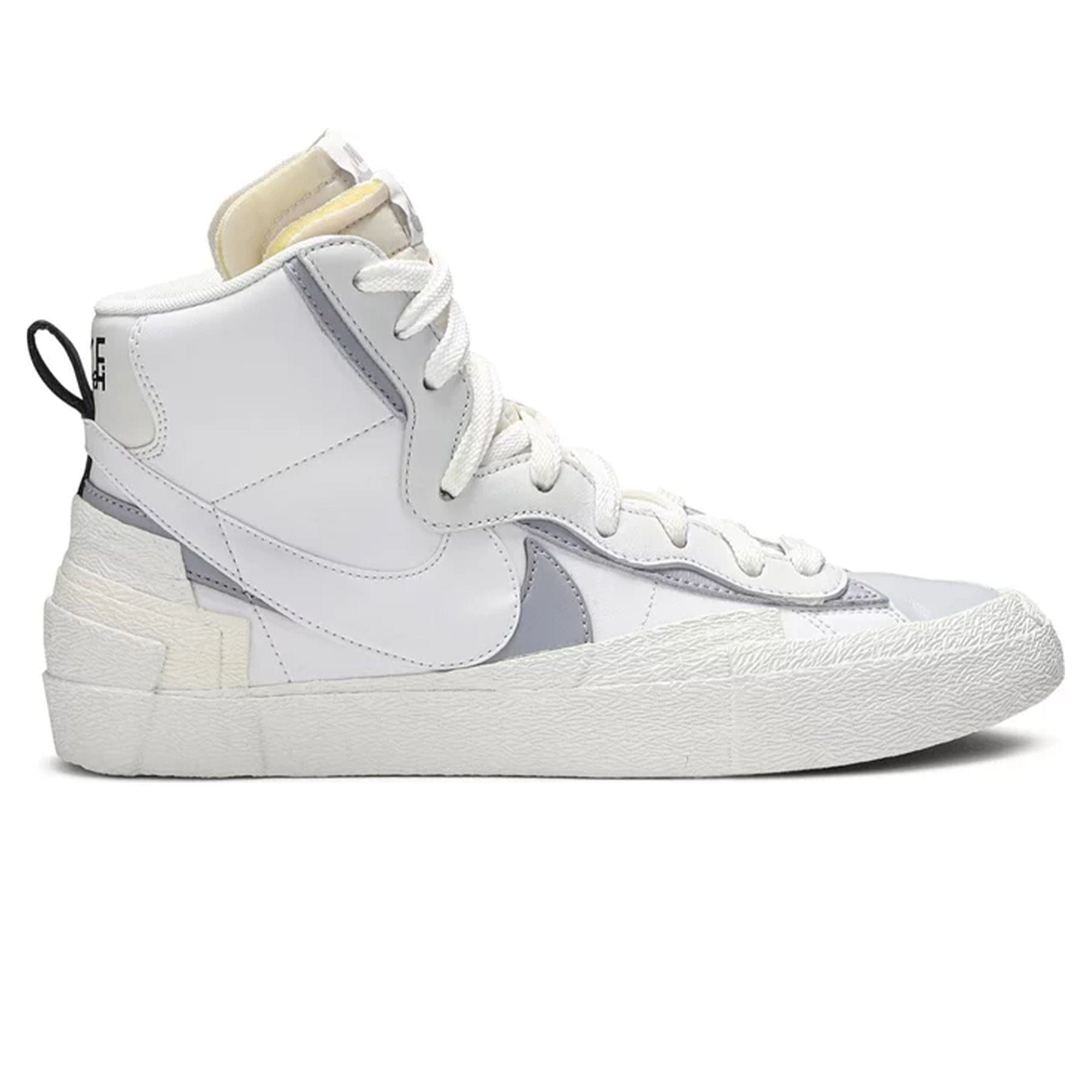 sacai x Blazer Mid 'White Grey' — UK 3 | EU 35.5 | US 3.5 — Side View
