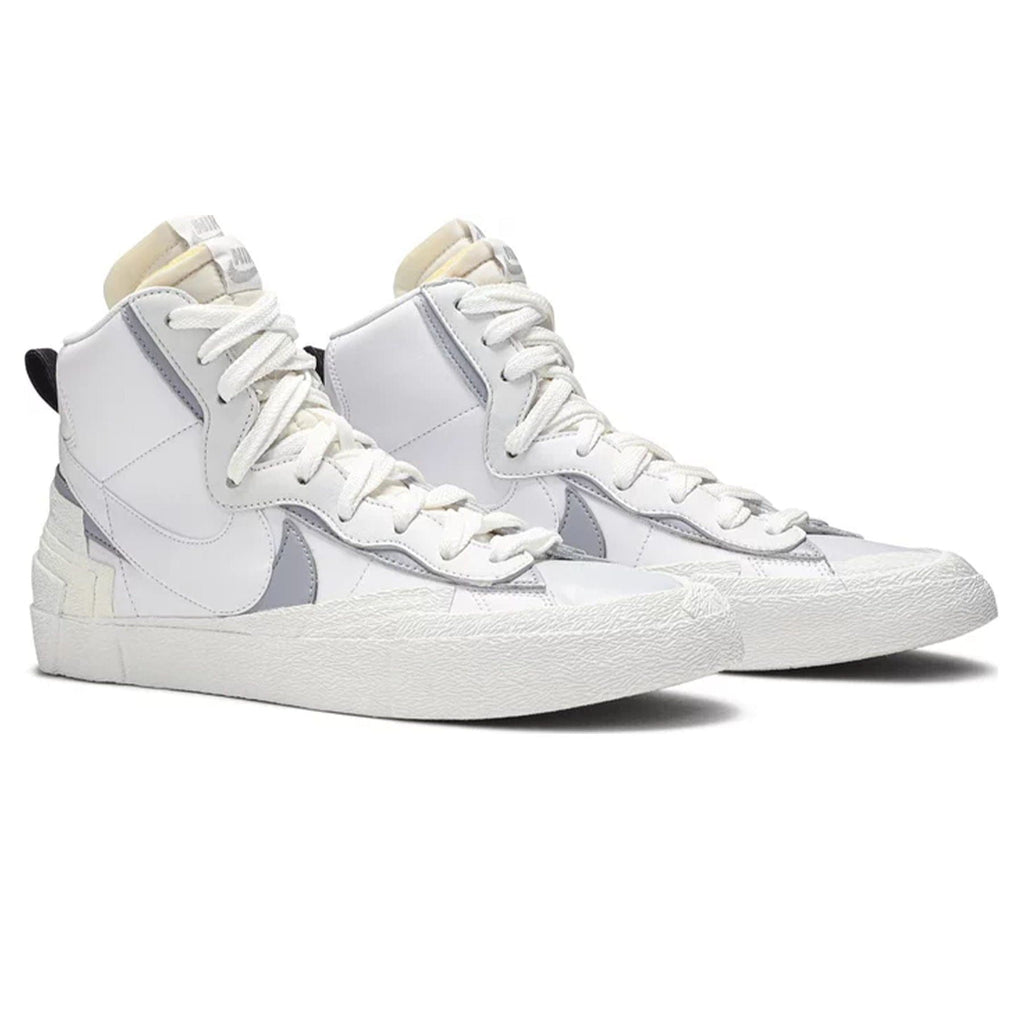 sacai x Blazer Mid 'White Grey' — UK 3 | EU 35.5 | US 3.5 — Back View