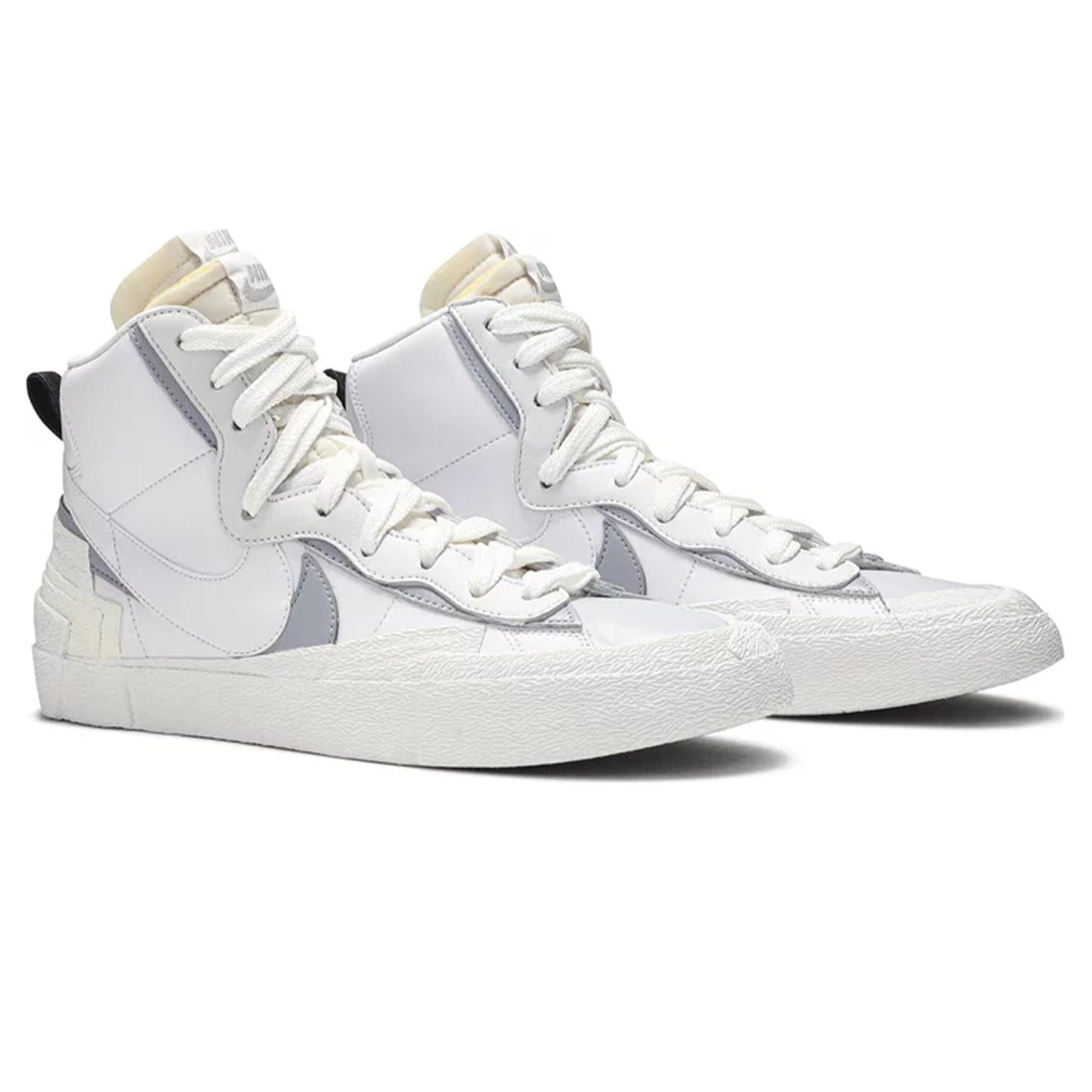 sacai x Blazer Mid 'White Grey' — UK 3 | EU 35.5 | US 3.5 — Back View