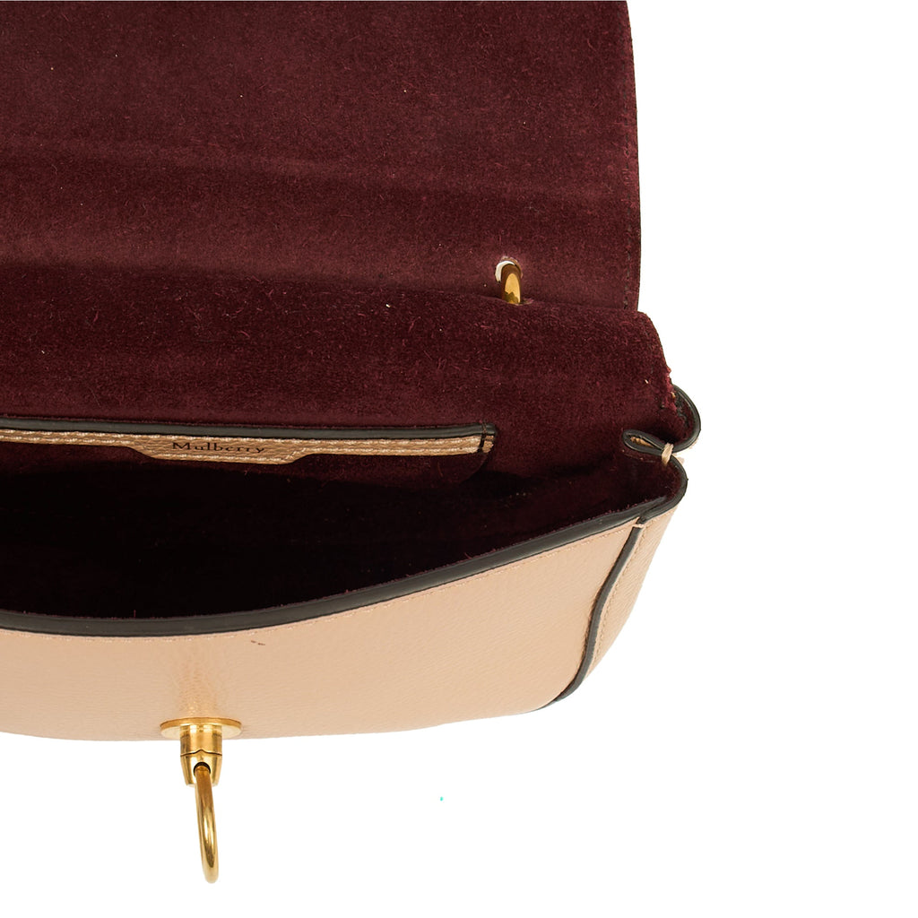 Mulberry Mini Bag Amberley Satchel - Mini in Rose Water, Leather — Detail View