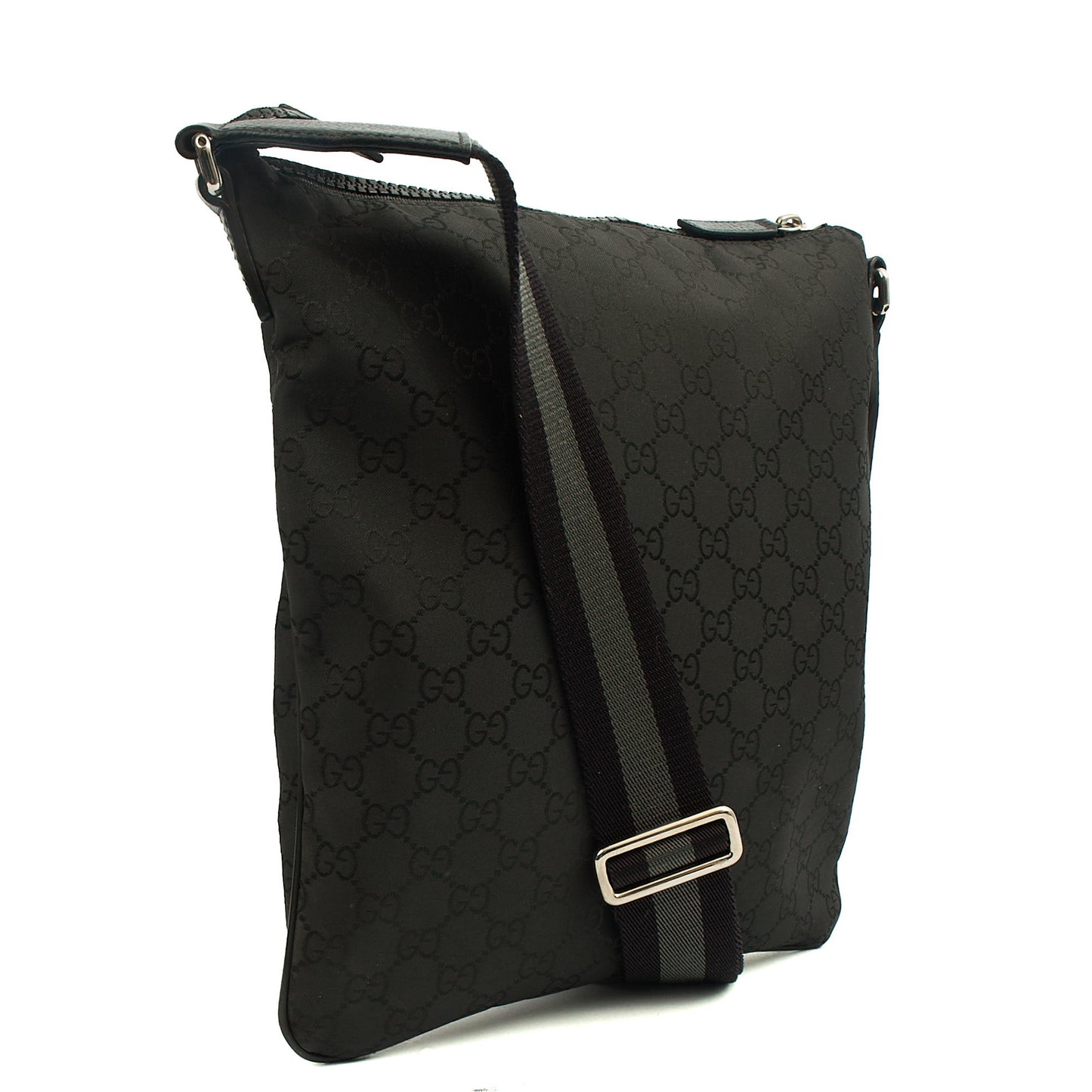 Gucci Cross Body Messenger in Black, GG Canvas — Alternate View 8