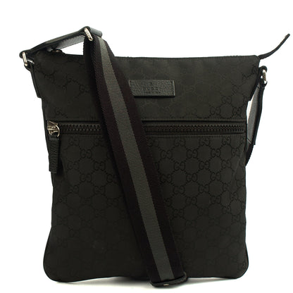 Gucci Cross Body Messenger in Black, GG Canvas — Alternate View 7