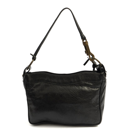 Balenciaga Shoulder Bag Motocross Crossbody in Black, Leather — Alternate View 9