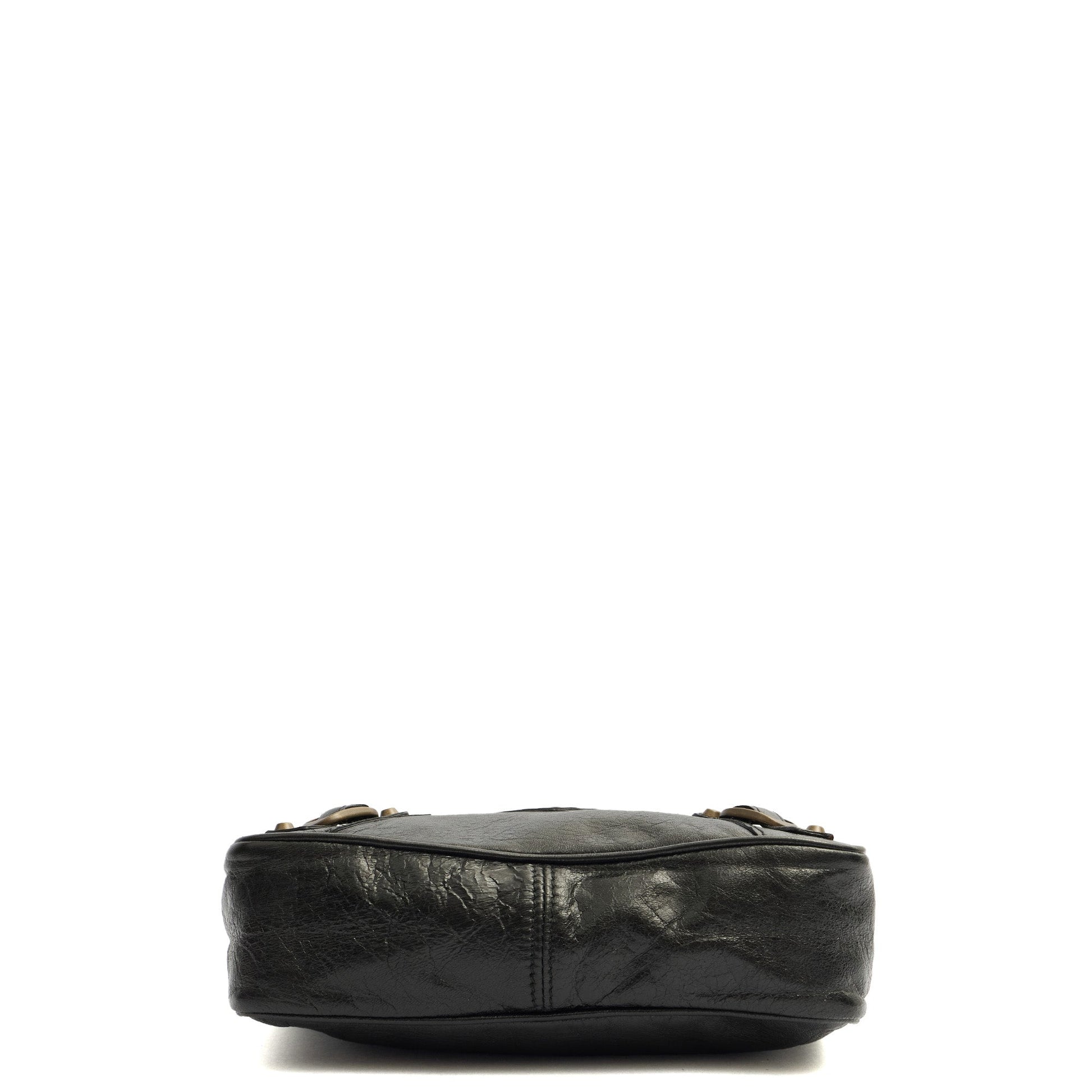 Balenciaga Shoulder Bag Motocross Crossbody in Black, Leather — Alternate View 10