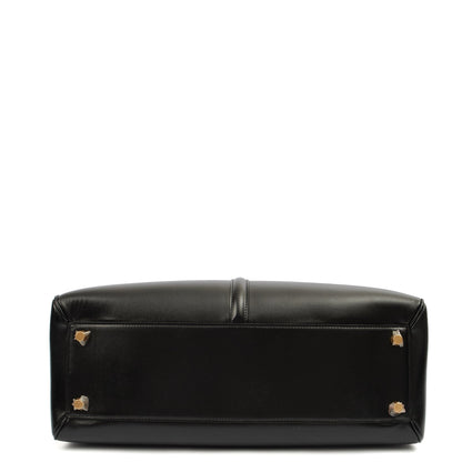 Celine Tote Box Bag - Medium in Black, Leather — Top View