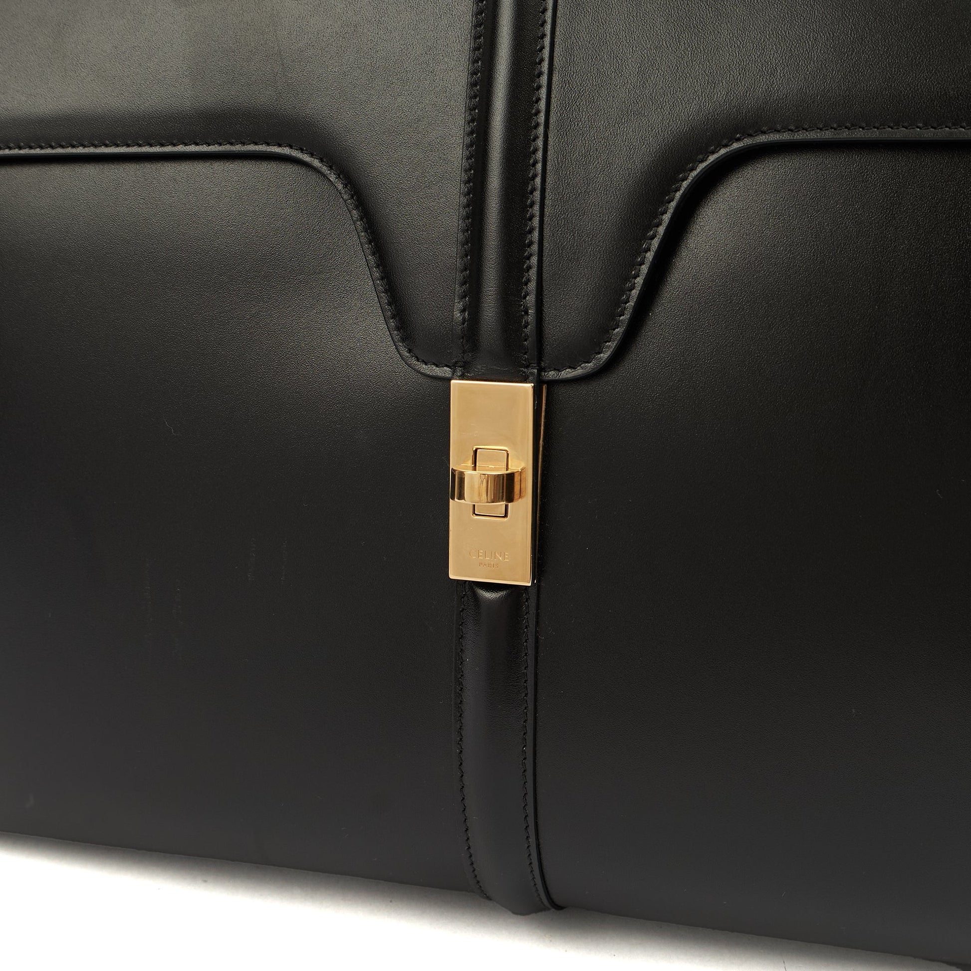 Celine Tote Box Bag - Medium in Black, Leather — Lifestyle View