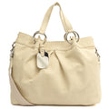 Mulberry Shoulder Bag Tote in Cream, Calfskin Leather — Front View