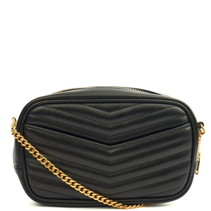 Saint Laurent Cross Body Lou Mini Crossbody in Black, Leather — Alternate View 10