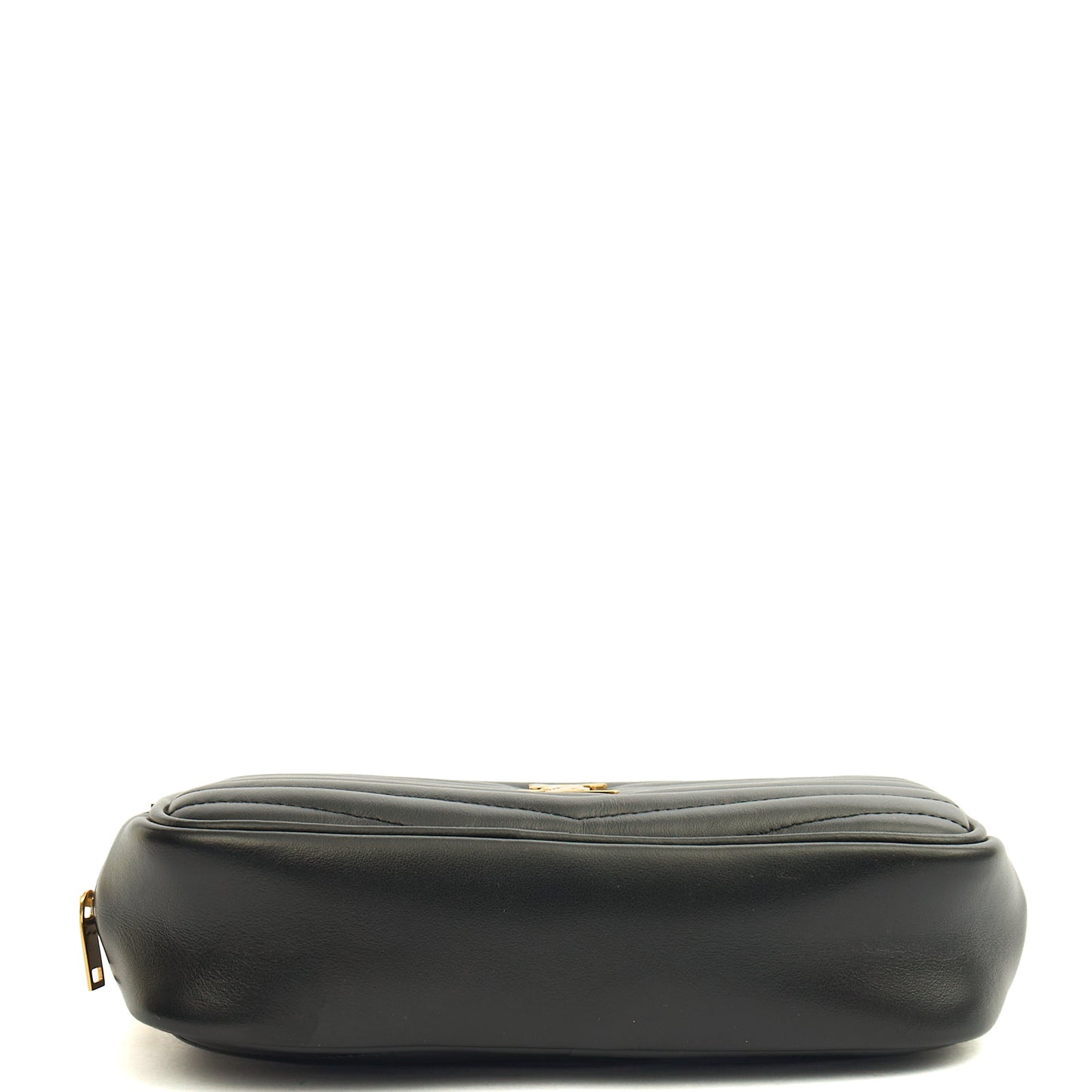 Saint Laurent Cross Body Lou Mini Crossbody in Black, Leather — Top View