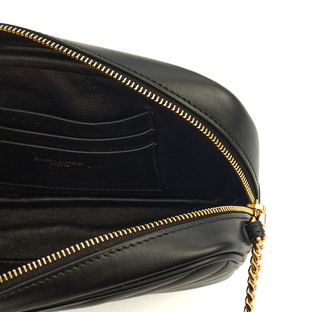 Saint Laurent Cross Body Lou Mini Crossbody in Black, Leather — Alternate View 7