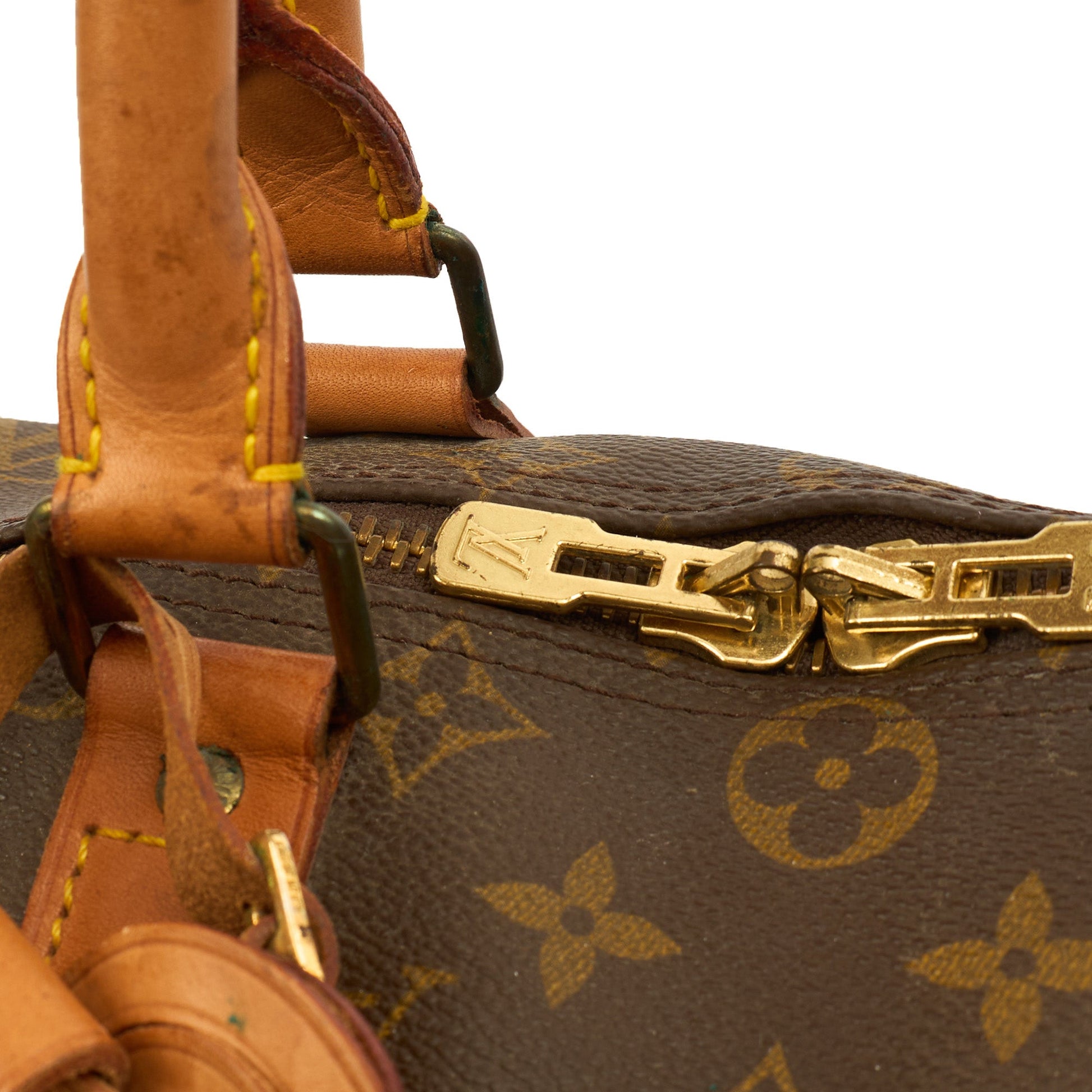 Louis Vuitton Tote Keepall 45 Bandouliere in Monogram, Canvas — Side View