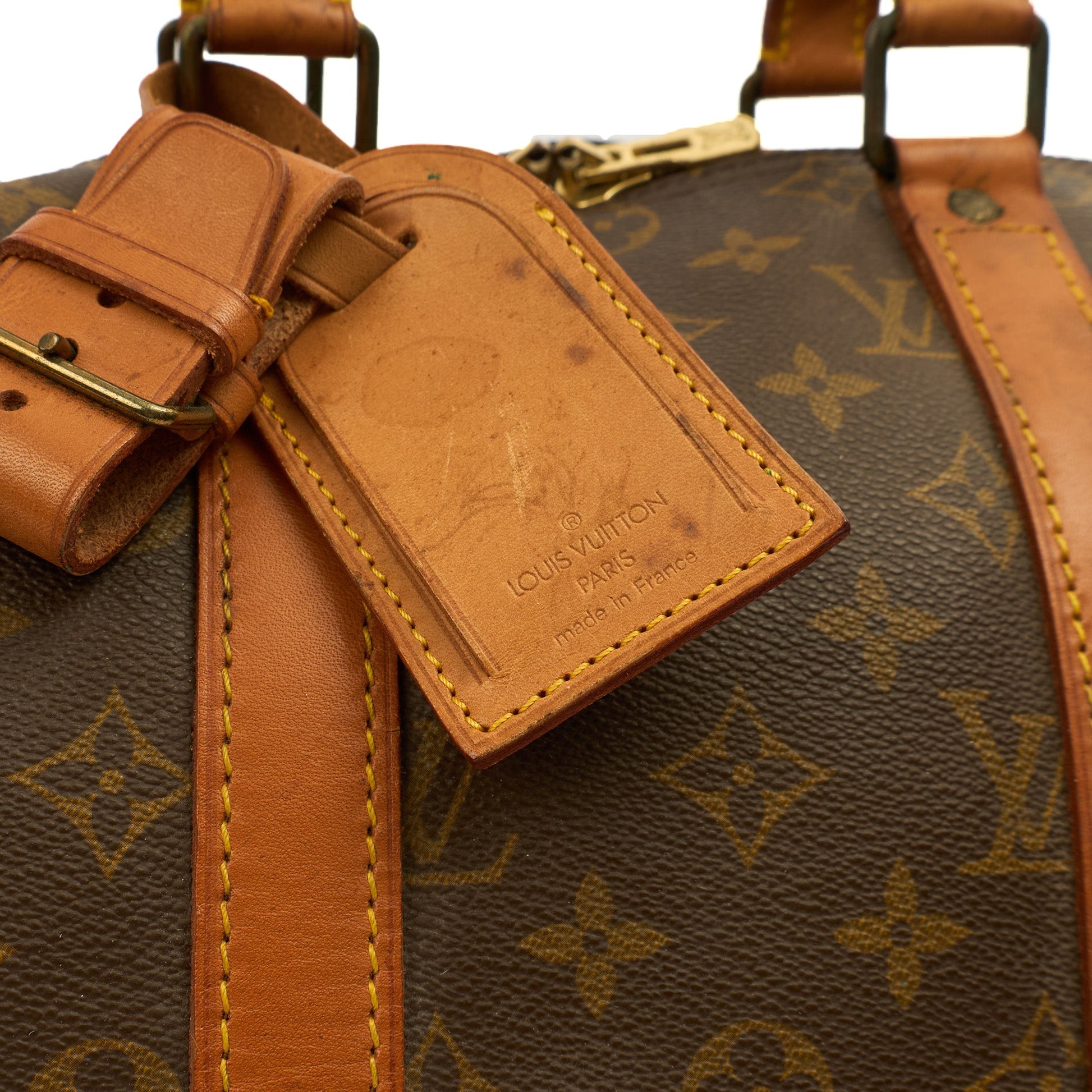 Louis Vuitton Tote Keepall 45 Bandouliere in Monogram, Canvas — Lifestyle View
