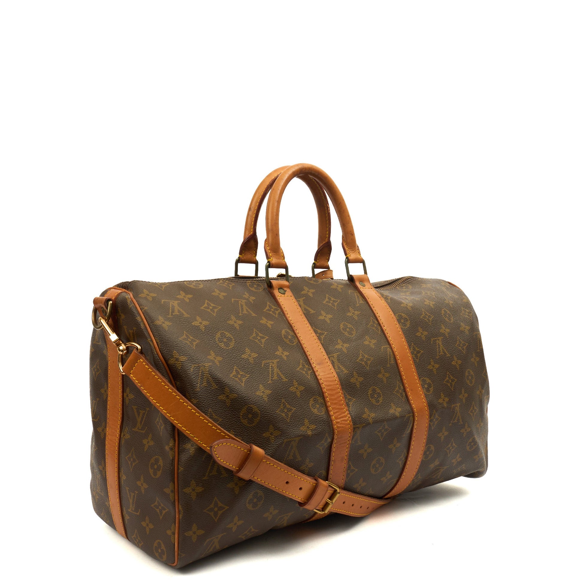 Louis Vuitton Tote Keepall 45 Bandouliere in Monogram, Canvas — Alternate View 10