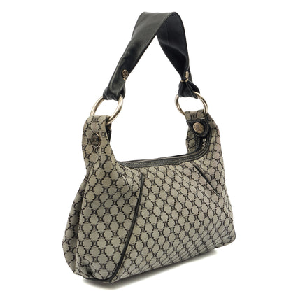 Celine Shoulder Bag Vintage Shoulder Bag in Navy, Canvas — Alternate View 16