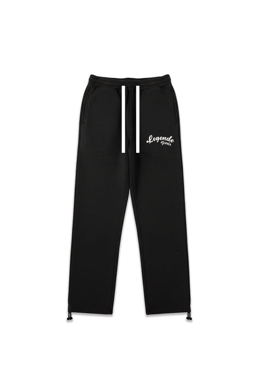 Legende Paris Gum Logo Jogger - Black — XS — Front View