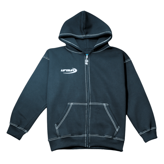 Vfour Ldn Powerline Zip Hoodie — S — Front View