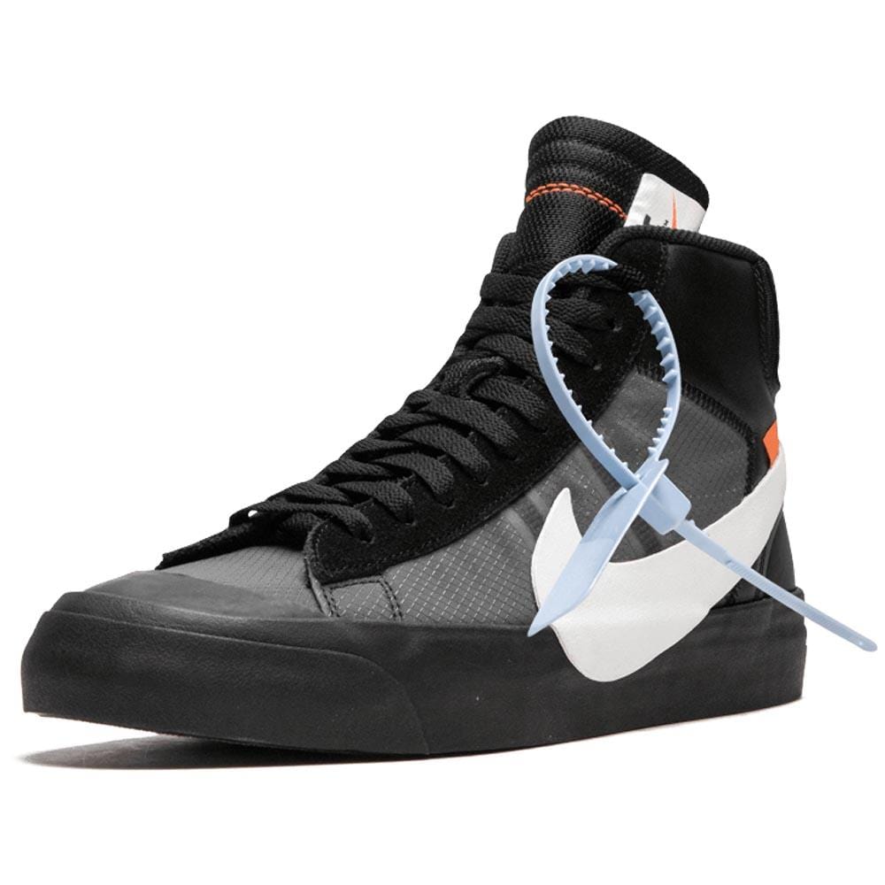 Off-White x Nike Blazer Black SPOOKY PACK — 3 UK | 35.5 EU — Top View