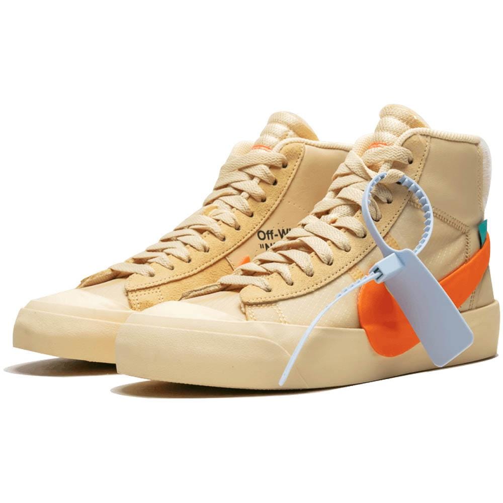 Off-White x Nike Blazer Orange SPOOKY PACK — 3 UK | 35.5 EU — Side View