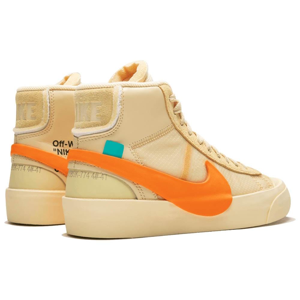 Off-White x Nike Blazer Orange SPOOKY PACK — 3 UK | 35.5 EU — Back View