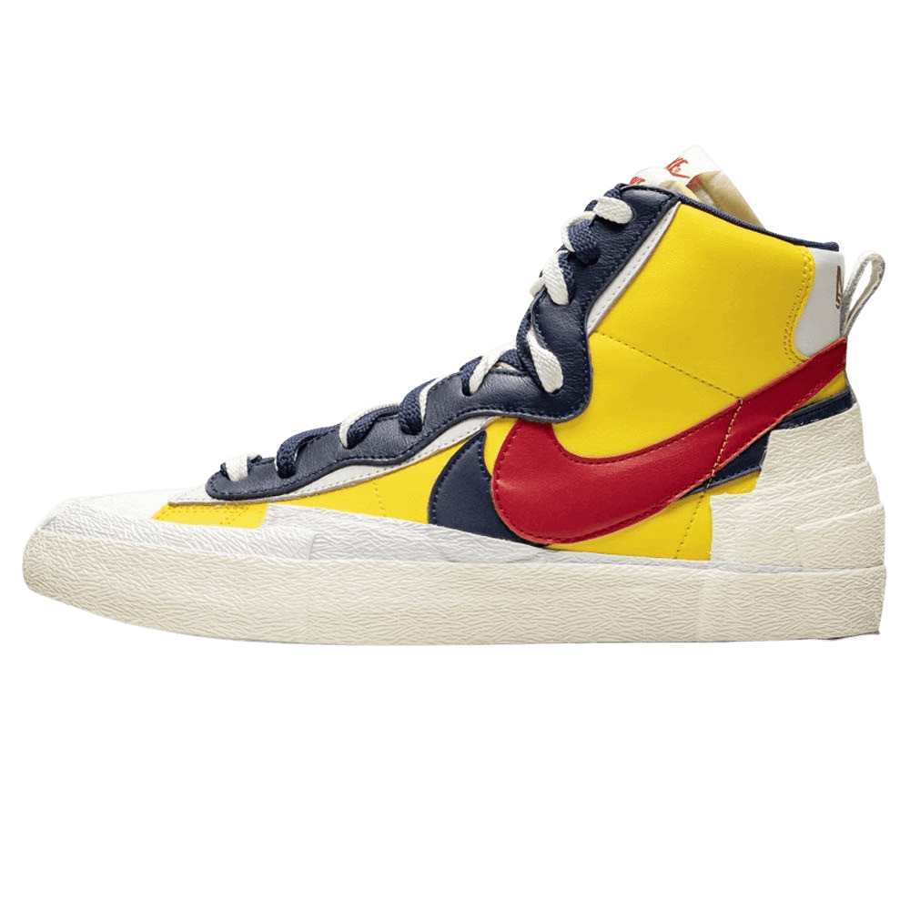 Sacai x Nike Blazer Mid 'Maize Navy' — UK 3 | EU 35.5 | US 3.5 — Front View