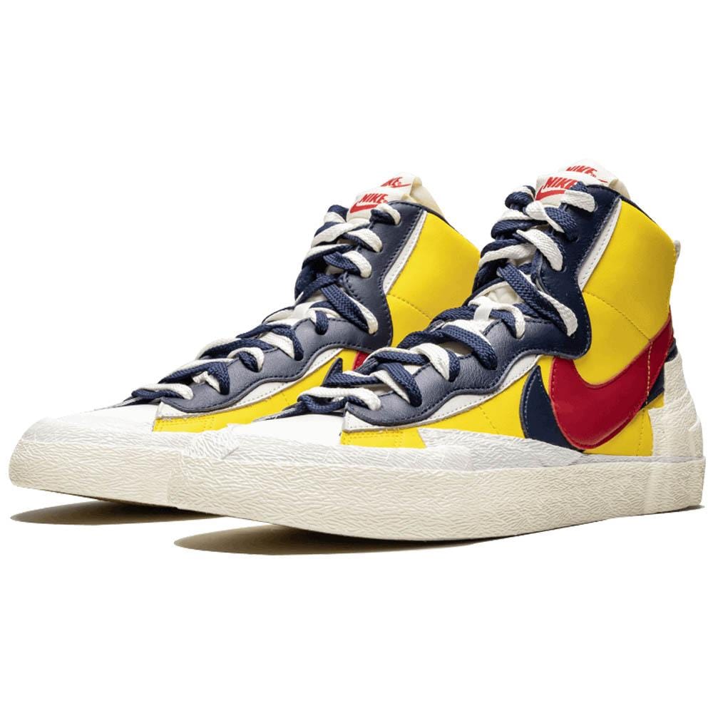 Sacai x Nike Blazer Mid 'Maize Navy' — UK 3 | EU 35.5 | US 3.5 — Side View