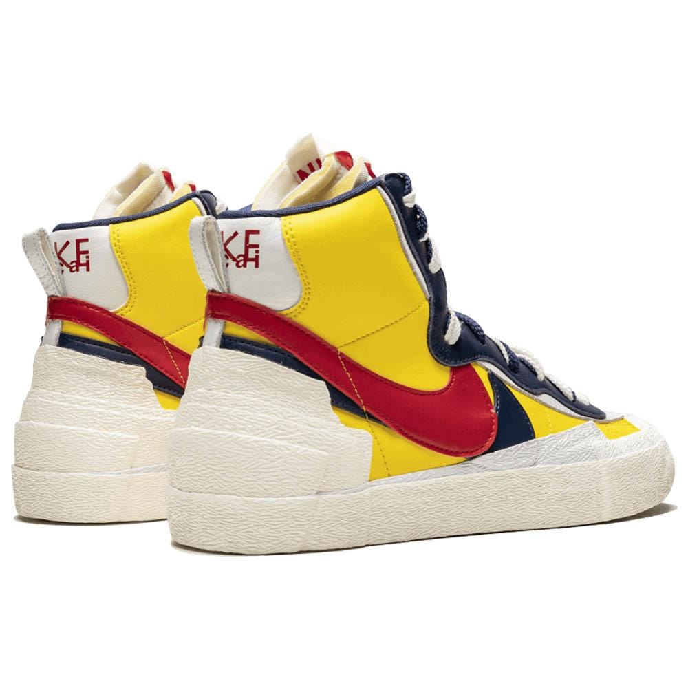 Sacai x Nike Blazer Mid 'Maize Navy' — UK 3 | EU 35.5 | US 3.5 — Back View