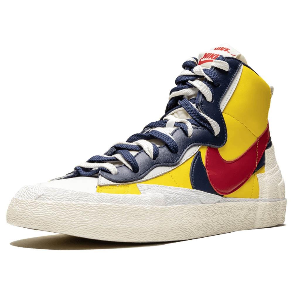 Sacai x Nike Blazer Mid 'Maize Navy' — UK 3 | EU 35.5 | US 3.5 — Top View