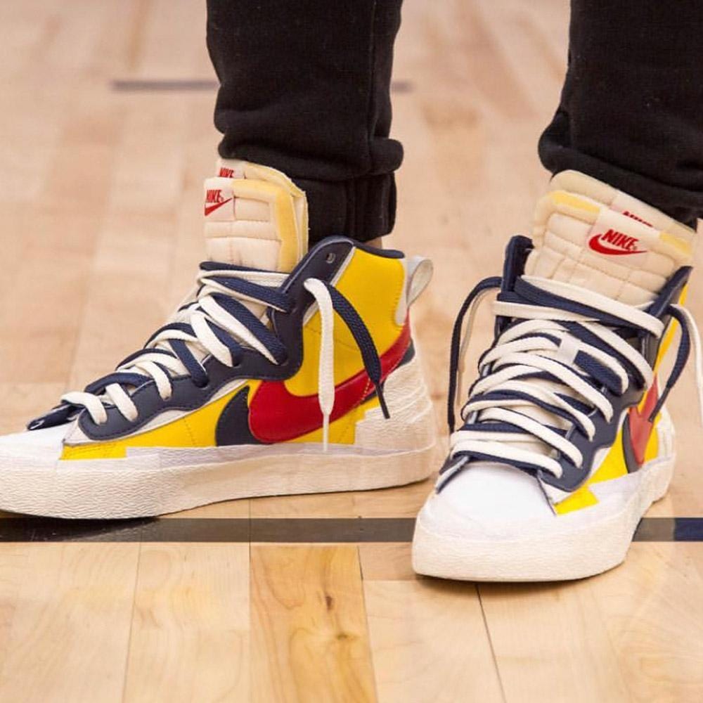 Sacai x Nike Blazer Mid 'Maize Navy' — UK 3 | EU 35.5 | US 3.5 — Alternate View 8