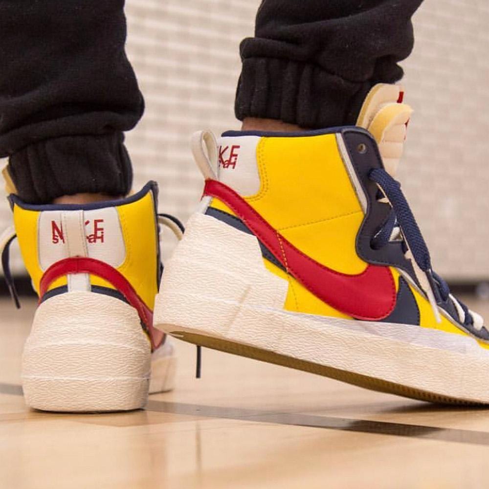 Sacai x Nike Blazer Mid 'Maize Navy' — UK 3 | EU 35.5 | US 3.5 — Alternate View 7