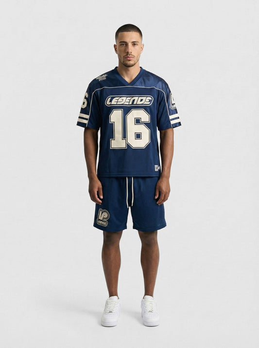 Legende Paris CORE MESH SHORT - BLUE — XS — Side View