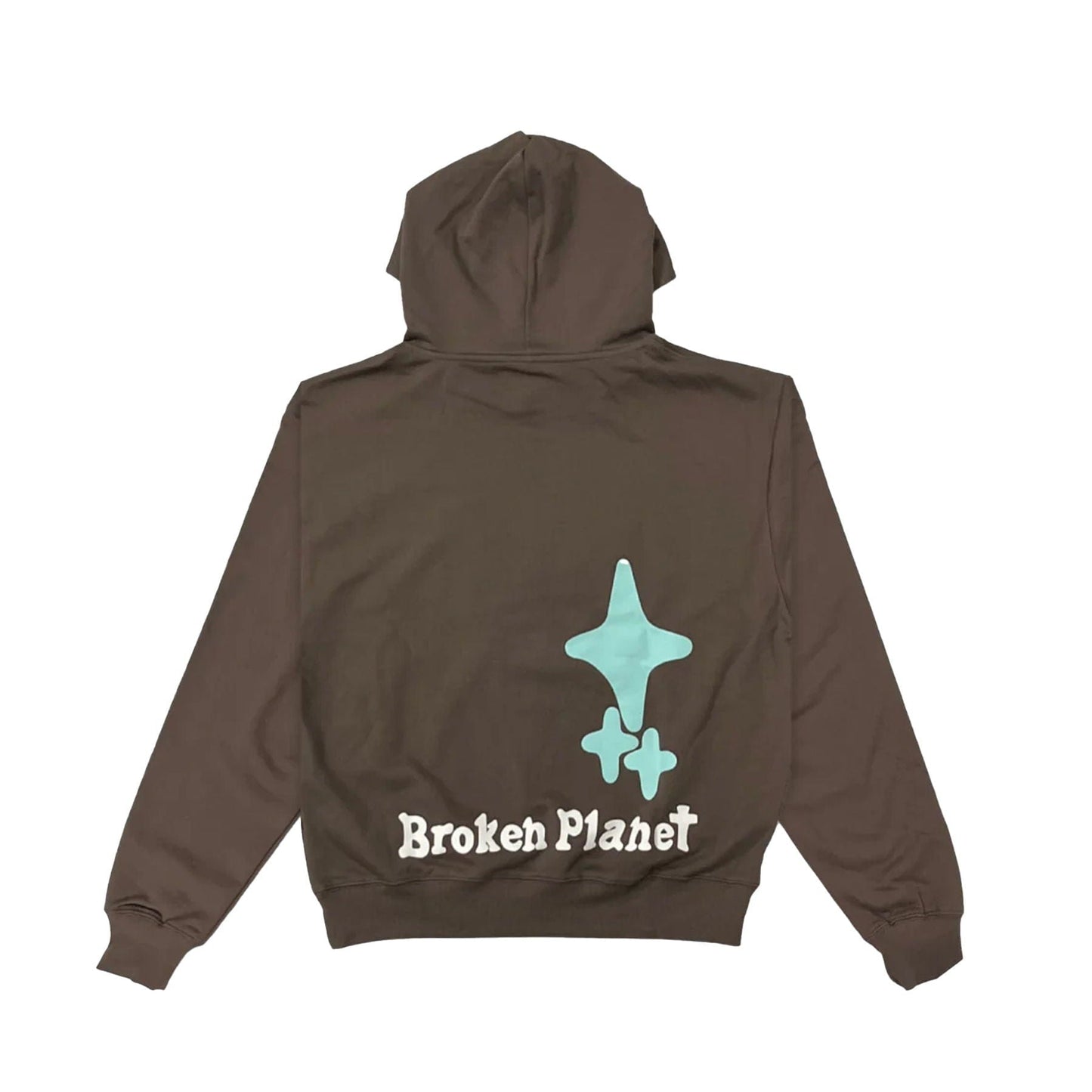 Broken Planet I'm Not From This Planet Hoodie 'Brown' — XXS — Side View