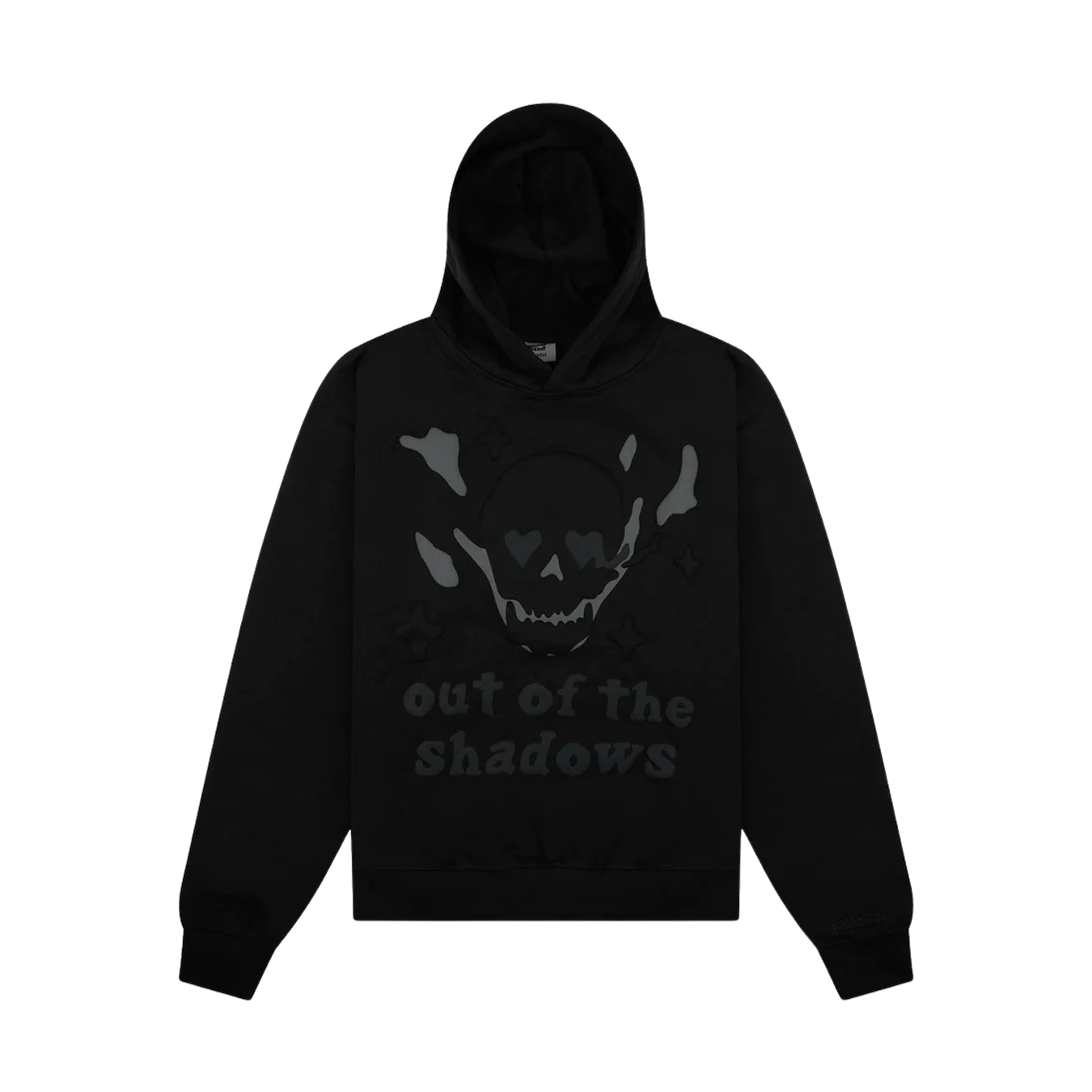 Broken Planet Out of the Shadows Hoodie 'Soot Black' — XXS — Front View