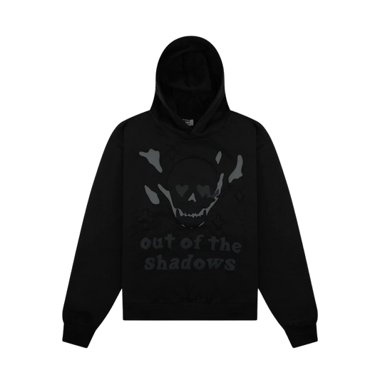 Broken Planet Out of the Shadows Hoodie 'Soot Black' — XXS — Front View