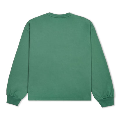 Samuel Bailey Green Long Sleeve Design Dept Tee — S — Side View