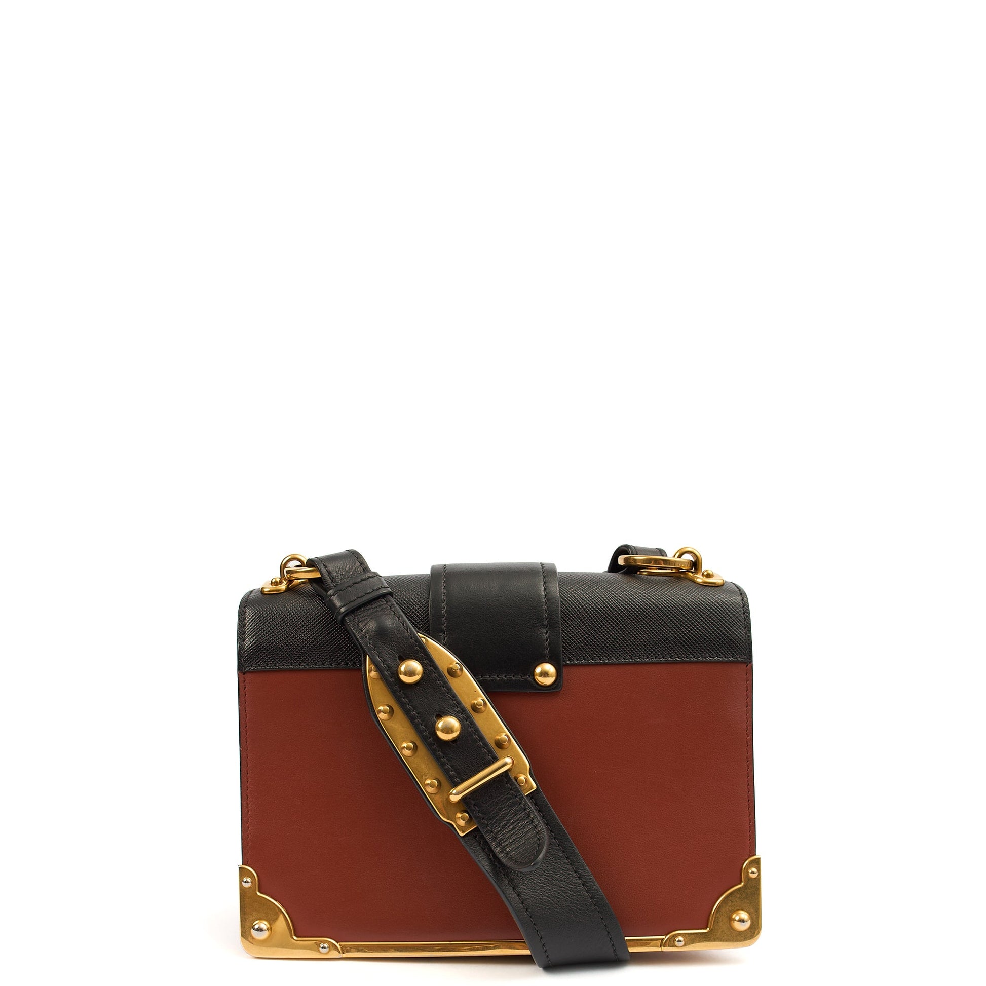 Prada Shoulder Bag Cahier  in Multi, Calfskin — Top View