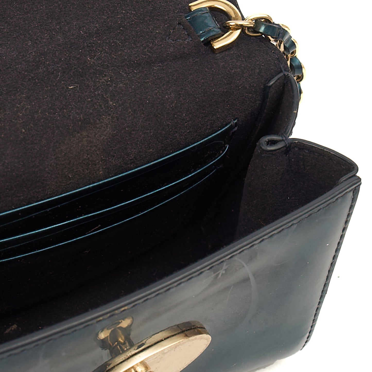 Mulberry Mini Bag Lily - Mini  in Blue, Patent Leather — Detail View
