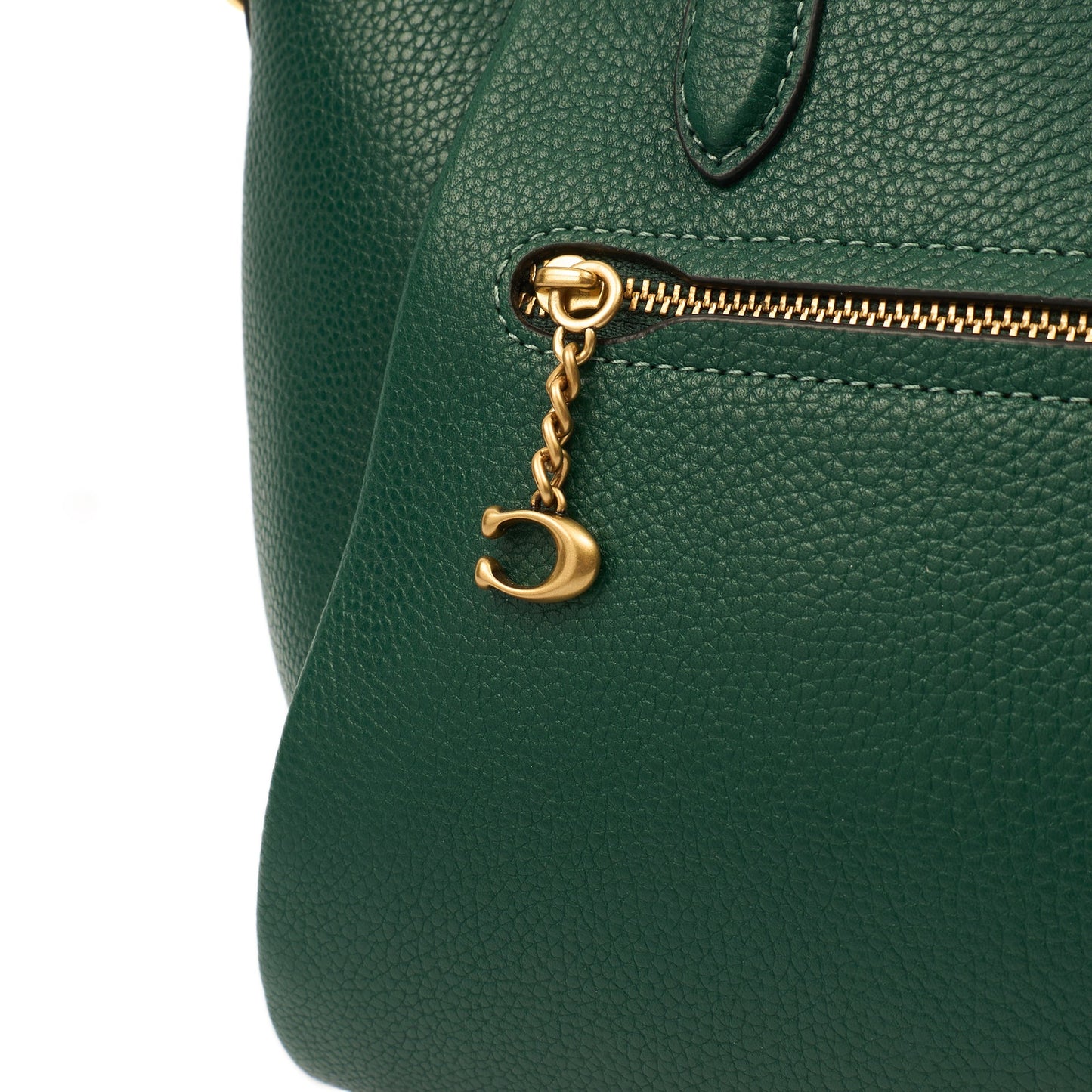 Coach Satchel Elise Satchel in Green, Leather — Lifestyle View