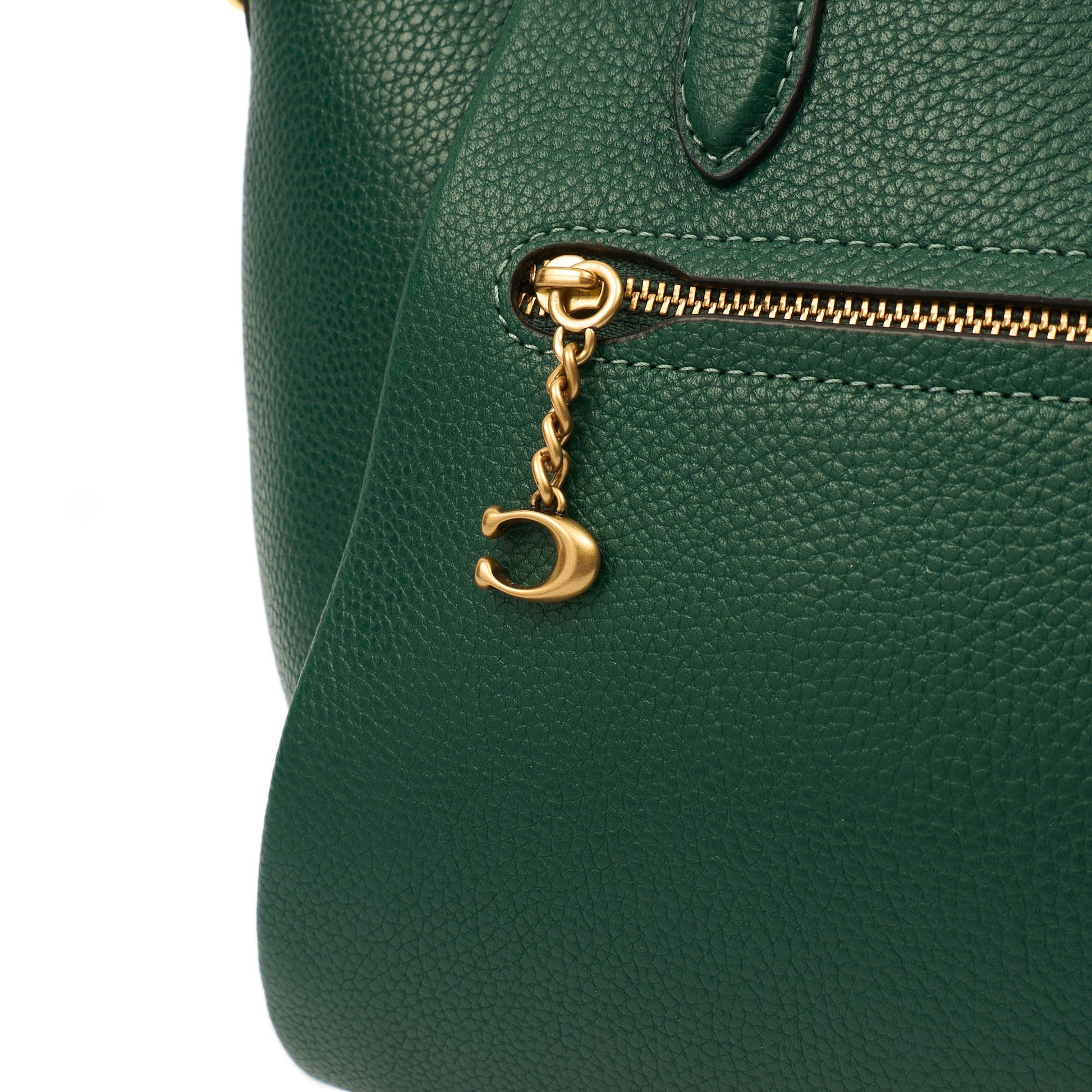 Coach Satchel Elise Satchel in Green, Leather — Lifestyle View