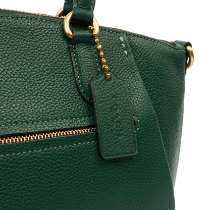 Coach Satchel Elise Satchel in Green, Leather — Side View