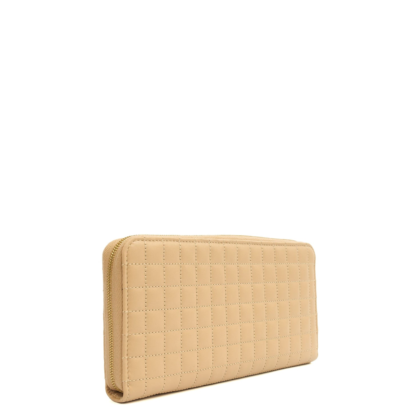 Celine Wallet in Cream, Leather — Back View
