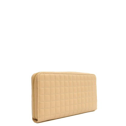 Celine Wallet in Cream, Leather — Back View