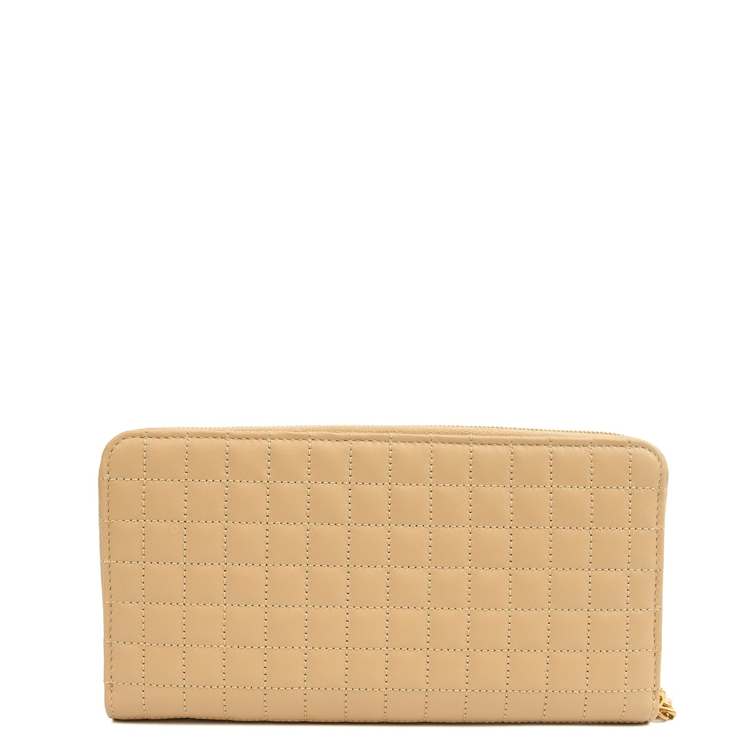 Celine Wallet in Cream, Leather — Detail View