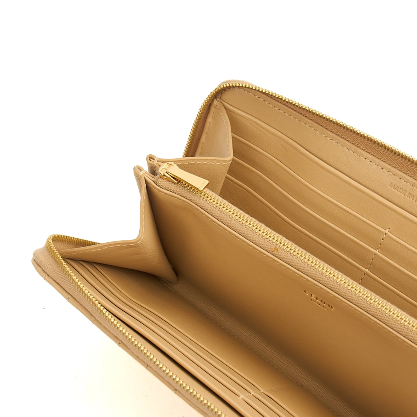 Celine Wallet in Cream, Leather — Alternate View 7