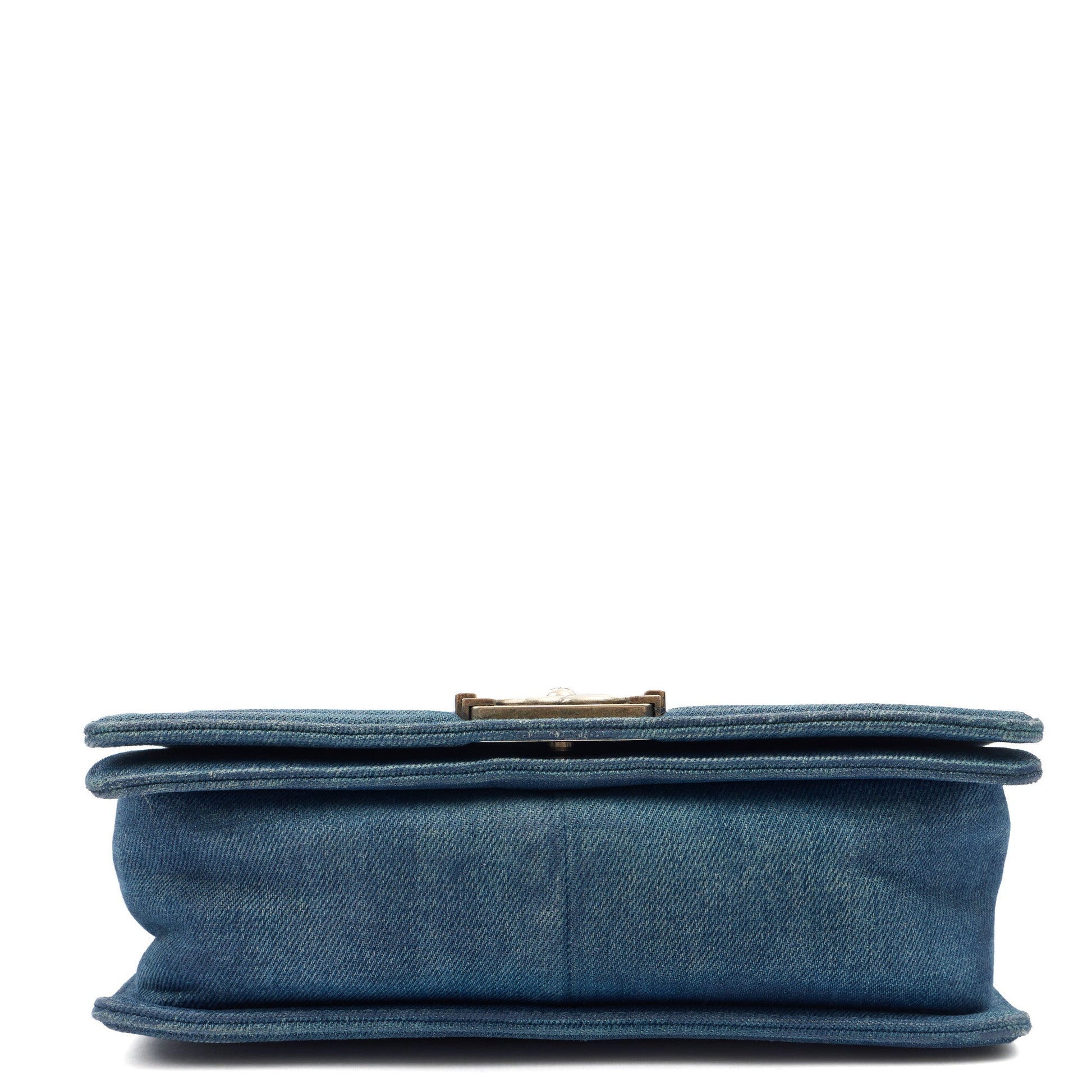 Chanel Shoulder Bag Boy - Medium in Blue, Fabric — Alternate View 12
