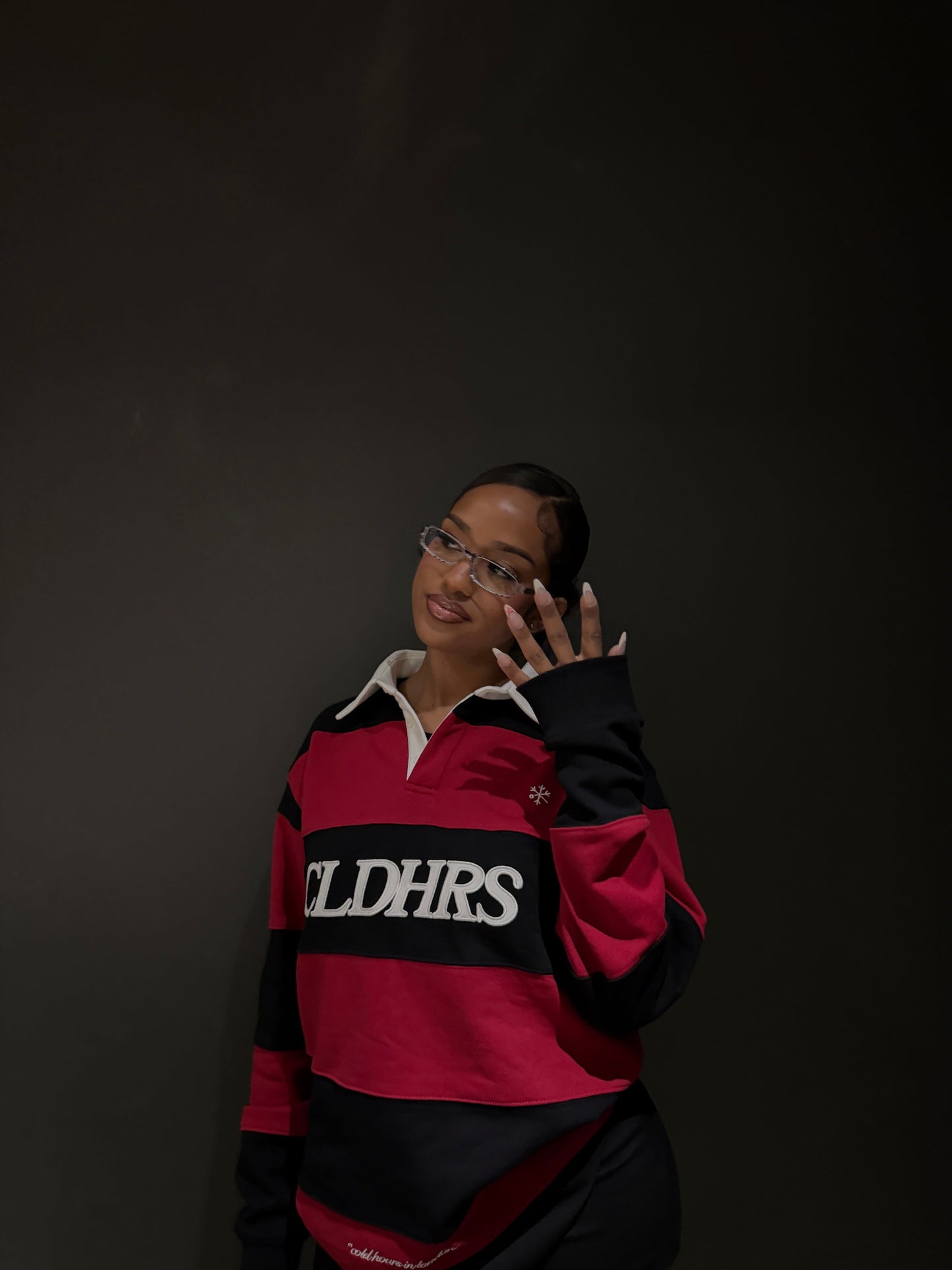 CLD HRS RUGBY POLO — XS — Top View